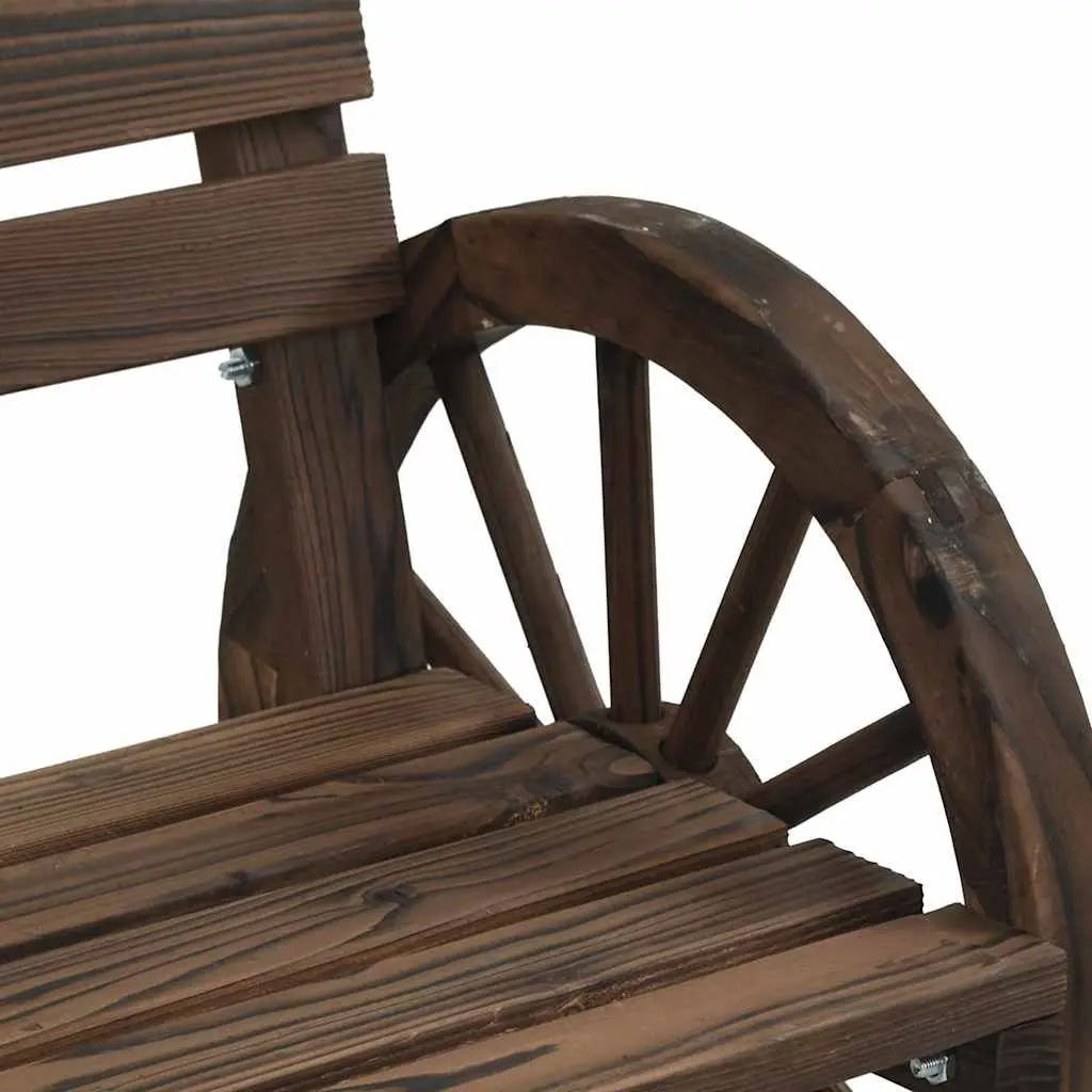 Outdoor Garden Chairs 4 Pieces Solid Wood Fir Brown Patio Seating