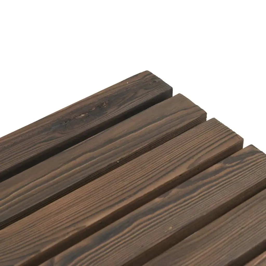 Outdoor Garden Footstools 2 Pieces Solid Wood Fir Brown Patio