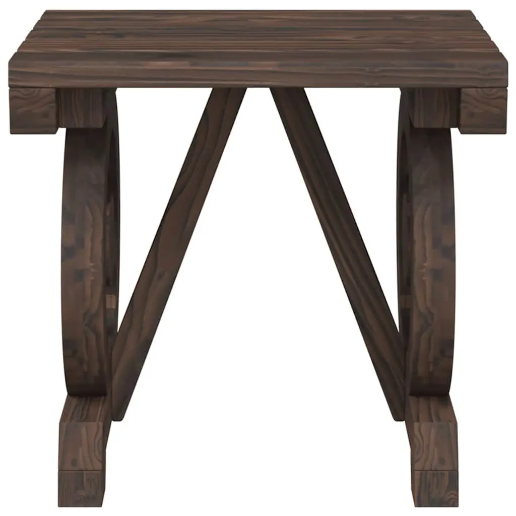 Outdoor Dining Set 5 Piece Garden Table Chairs Solid Fir Wood Brown Furniture