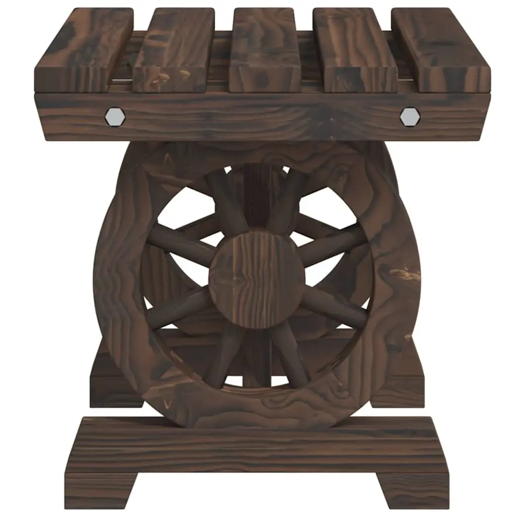 Outdoor Dining Set 5 Piece Garden Table Chairs Solid Fir Wood Brown Furniture