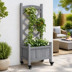 Grey Wooden Garden Planter Specifications