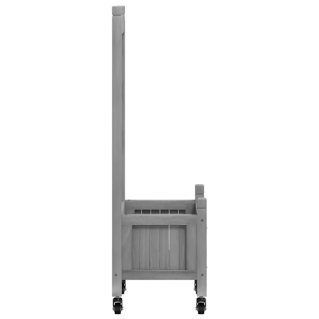 Grey Wooden Garden Planter