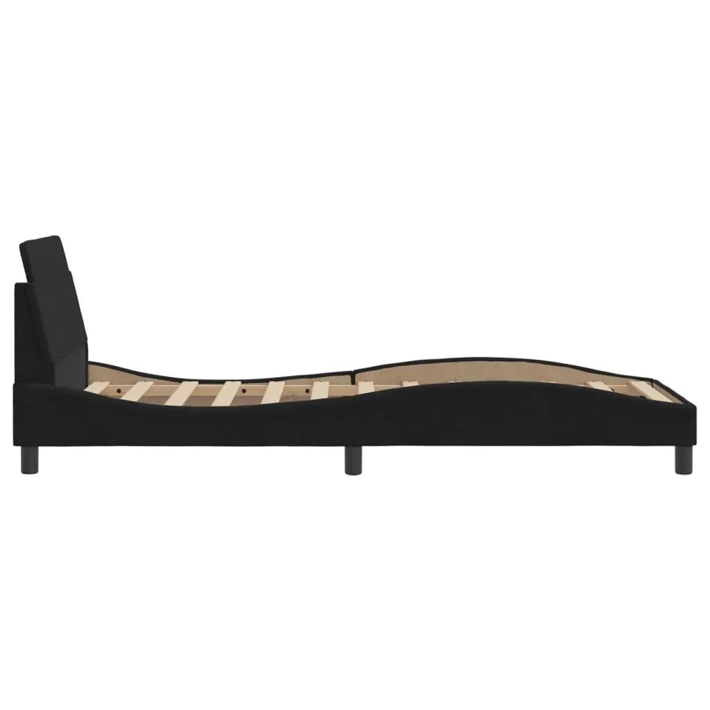 Bed Frame with Headboard 90x190 cm Velvet Grey Bedroom Furniture