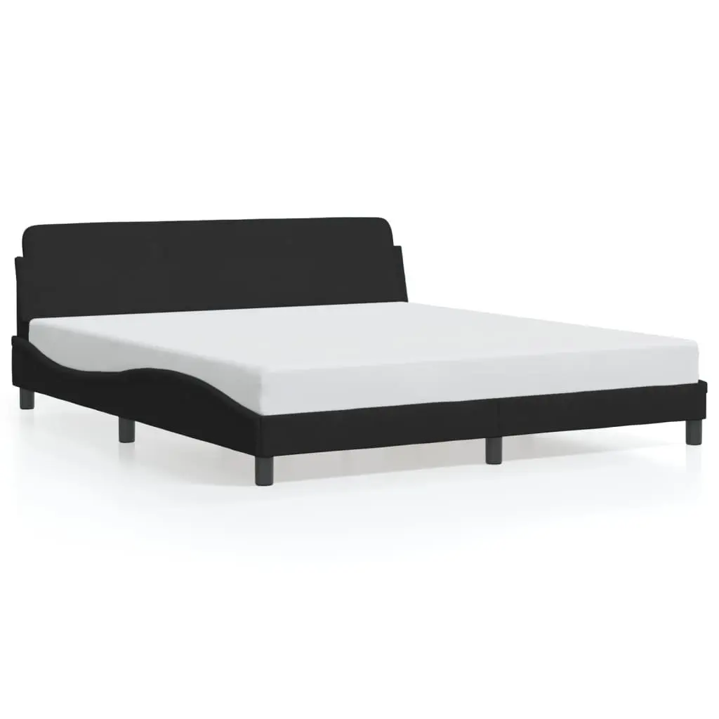 King Size Bed Frame 180x200 cm with Velvet Upholstery