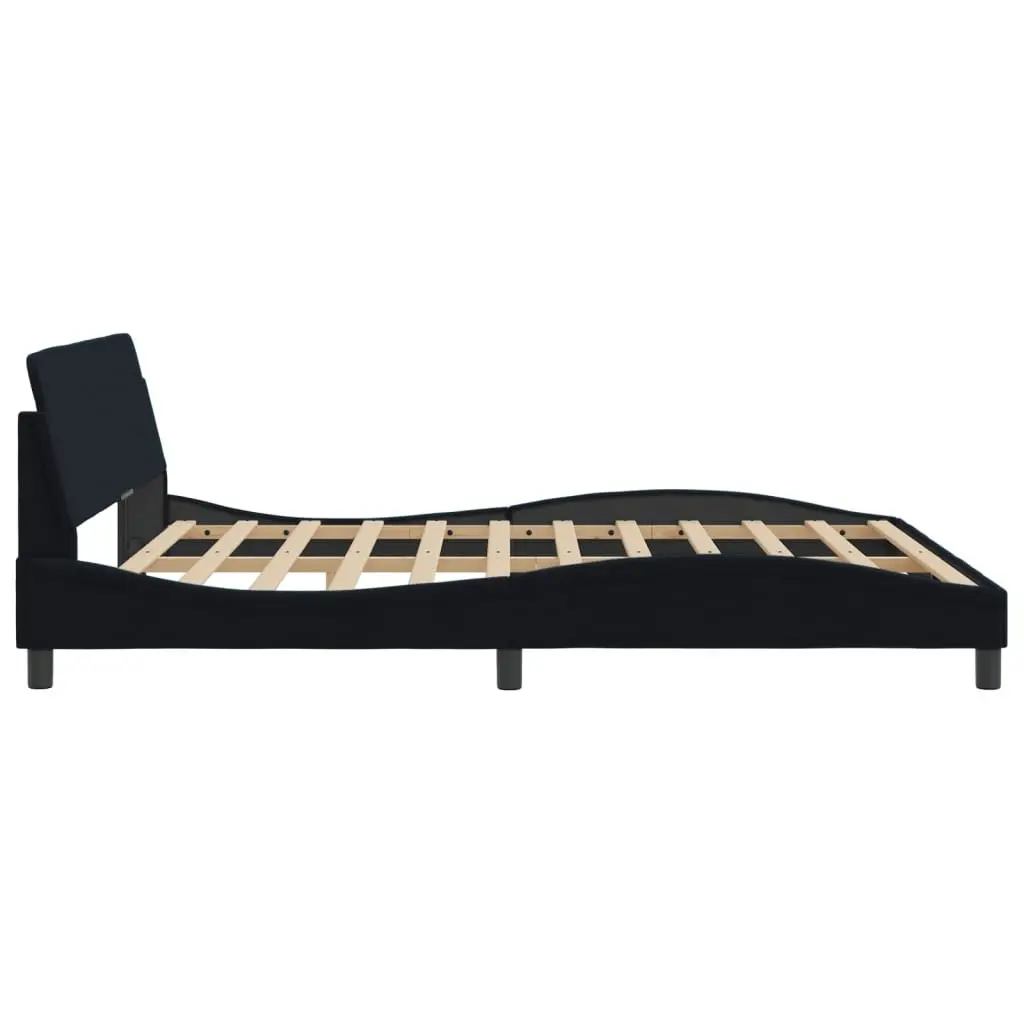 King Size Bed Frame 180x200 cm with Velvet Upholstery