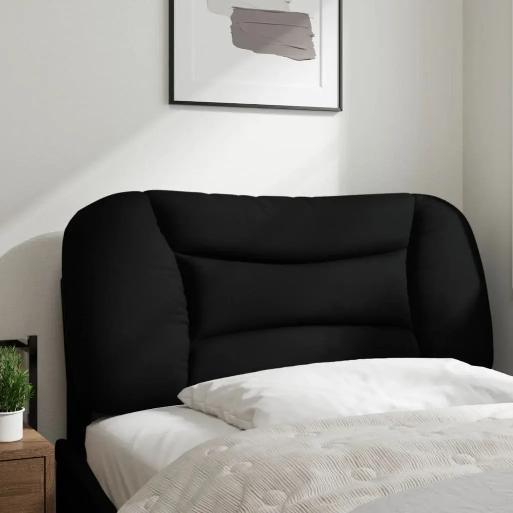 Black Fabric Headboard Cushion 90cm