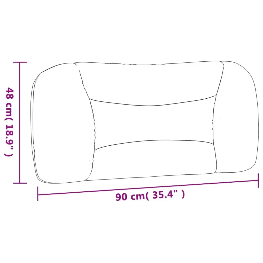 Black Fabric Headboard Cushion 90cm
