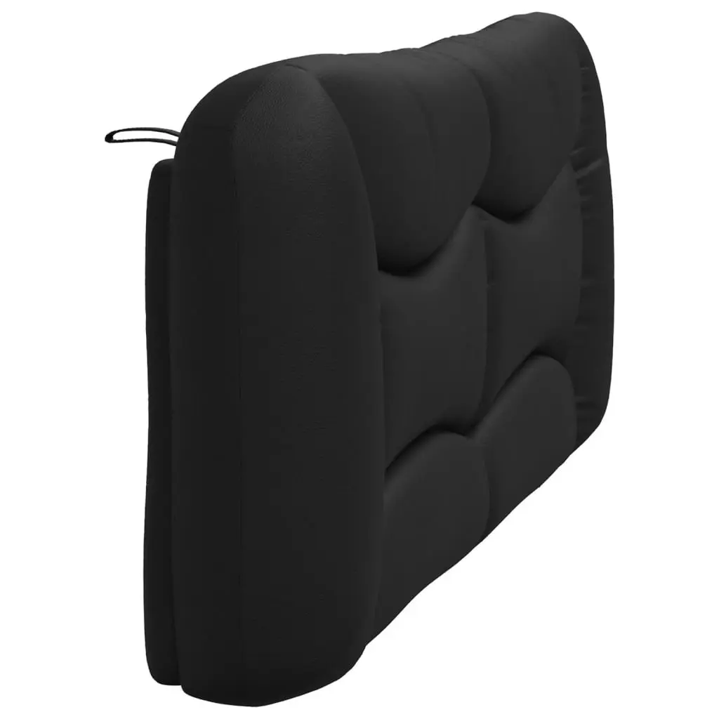 Wall Mounted Bed Pillow Faux Leather Headboard Cushion 180cm Black Soft Support