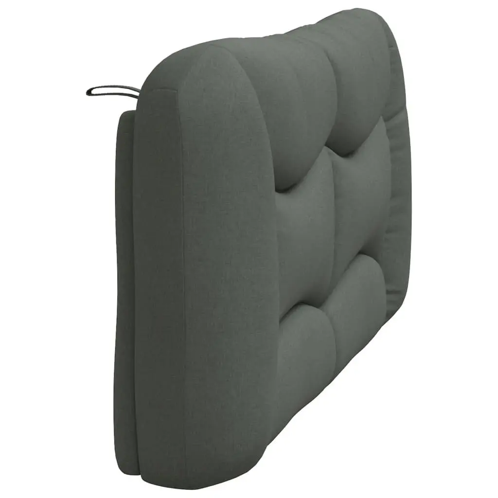 Headboard Cushion Grey Fabric Wall Mounted Bed Pillow Back Support 153cm