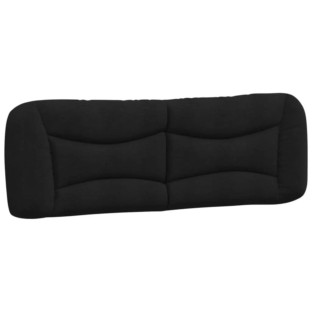 Headboard Cushion Black Fabric, 153 cm with Durable Support