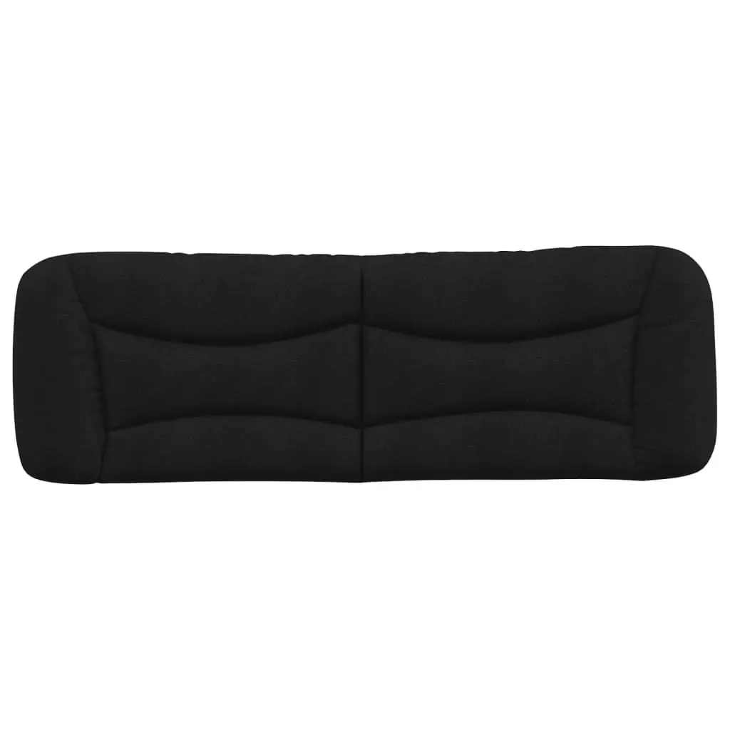 Headboard Cushion Black Fabric, 153 cm with Durable Support