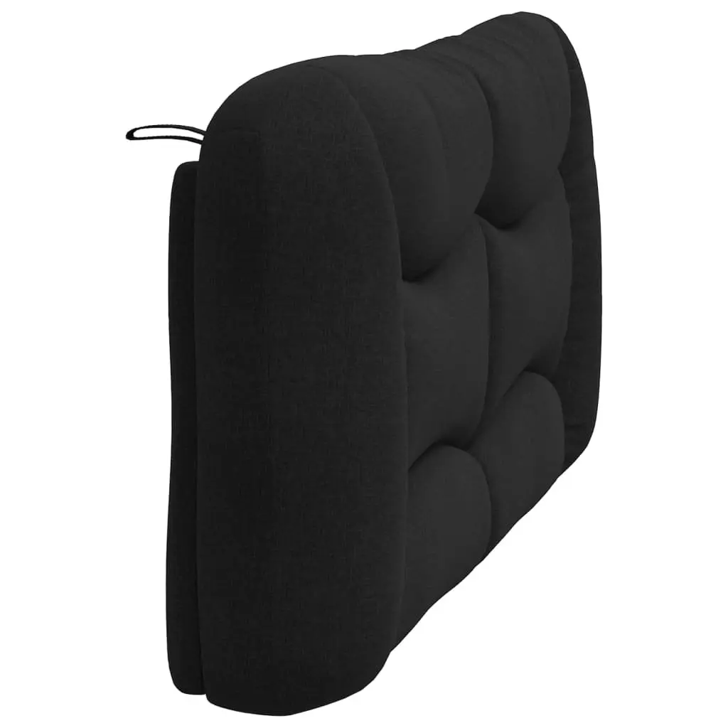 Headboard Cushion Black Fabric, 153 cm with Durable Support