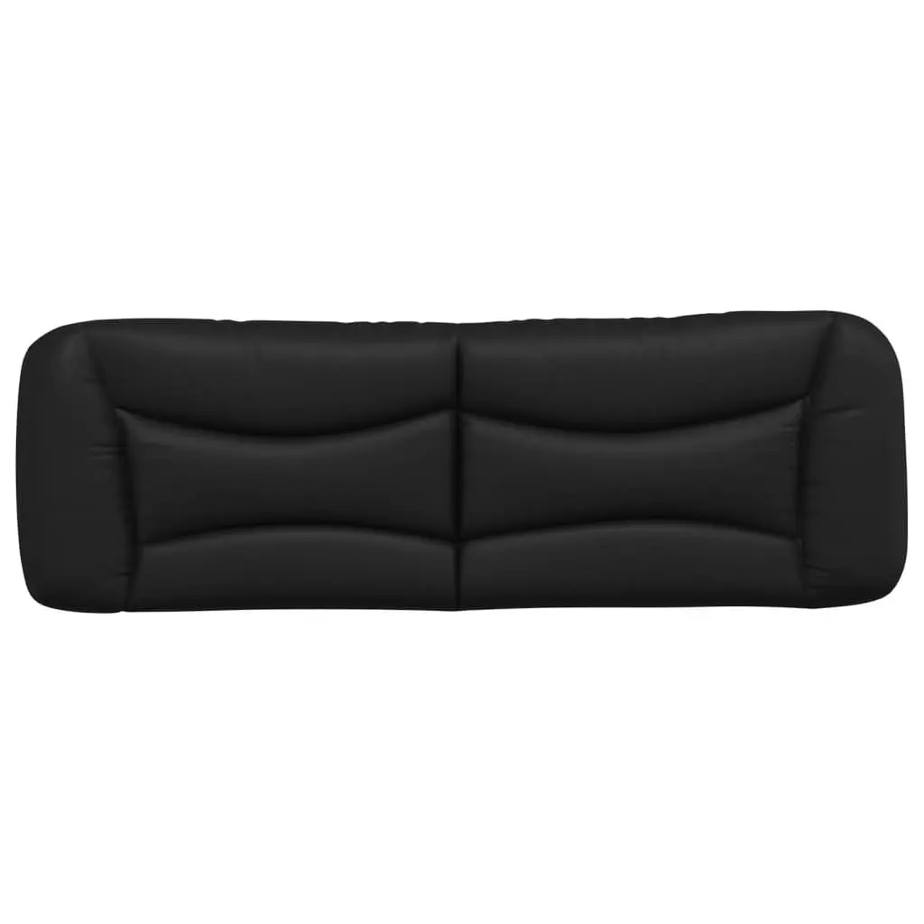 Wall Mounted Black Faux Leather Cushion