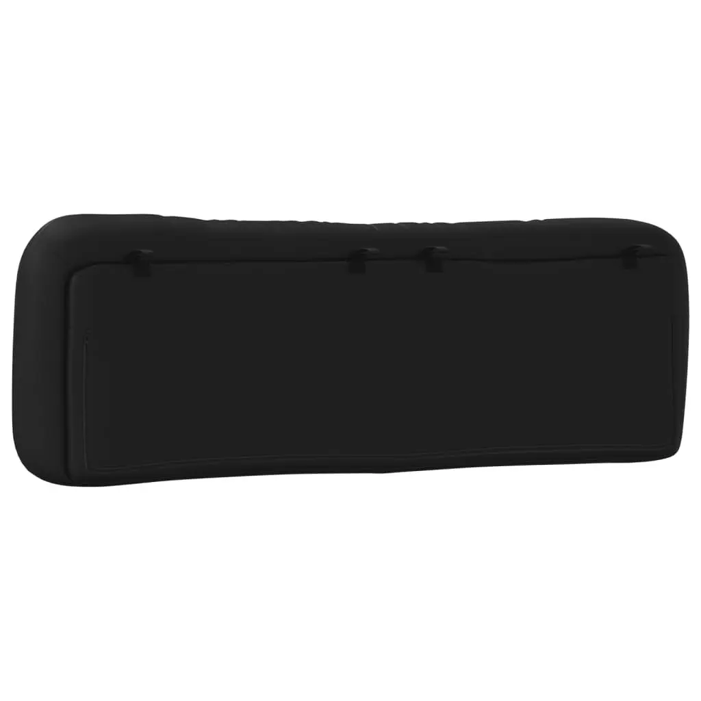 Wall Mounted Black Faux Leather Cushion