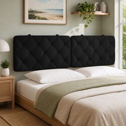 Specifications of 180cm Black Velvet Headboard Cushion