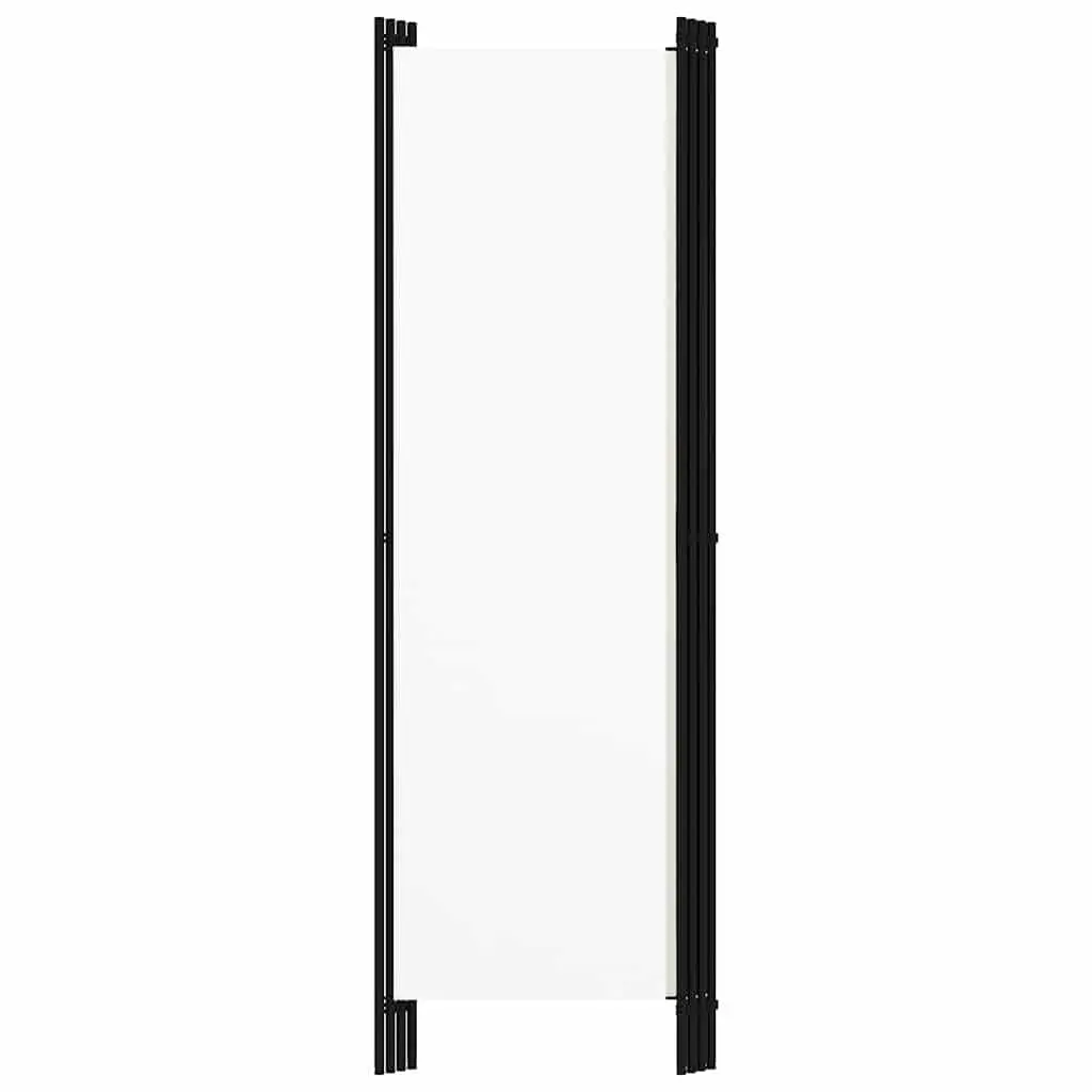 4-Panel Room Divider Freestanding Privacy Screen Folding Partition Bedroom White