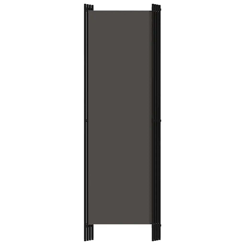 4-Panel Room Divider Folding Privacy Screen Partition Anthracite 200x180cm