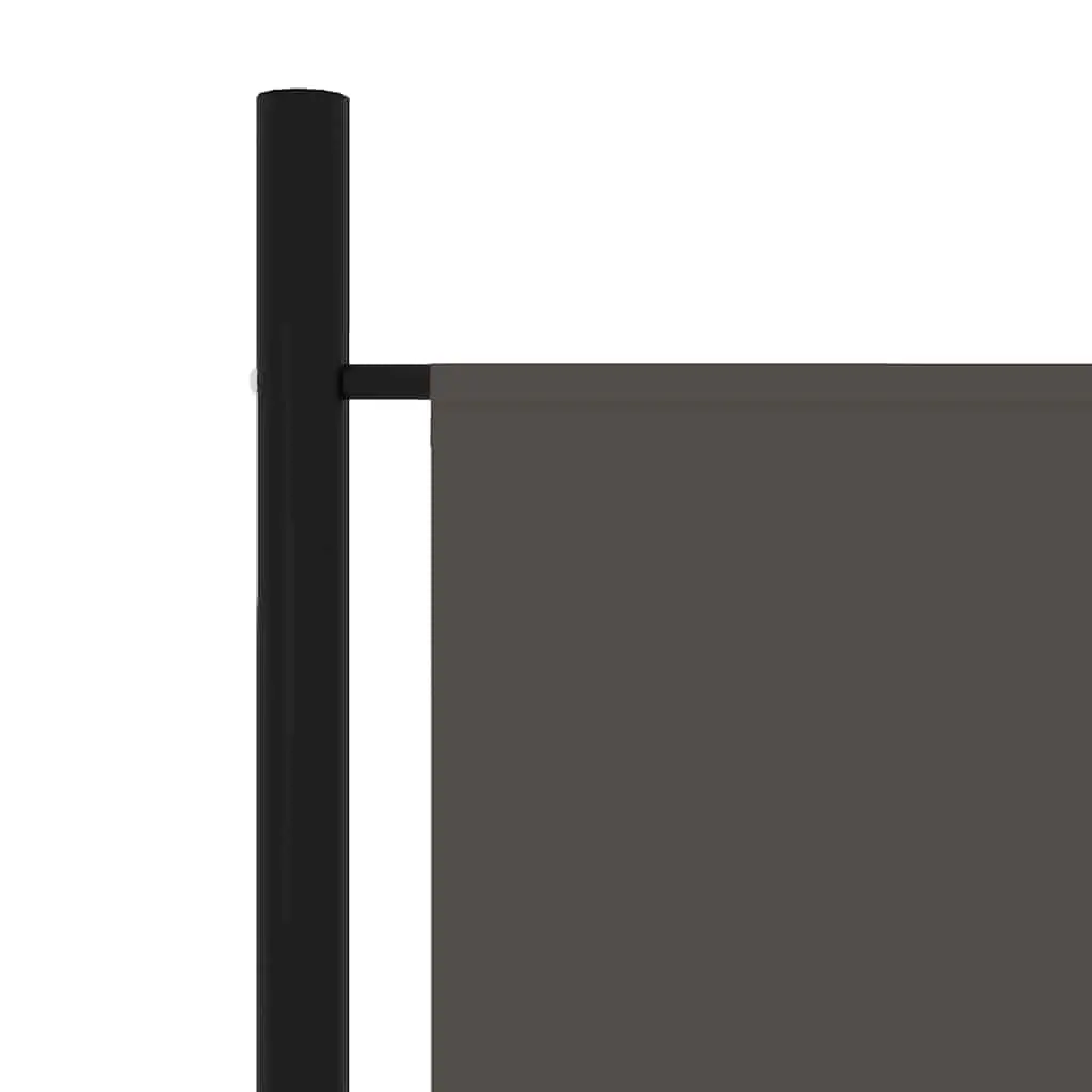 4-Panel Room Divider Folding Privacy Screen Partition Anthracite 200x180cm