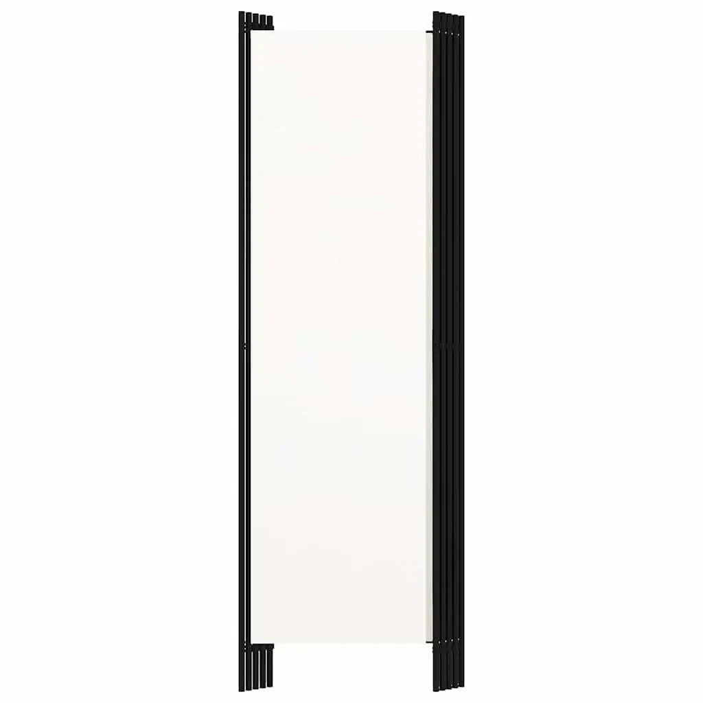 5 Panel Folding Room Divider Privacy Screen Freestanding White 250x180cm