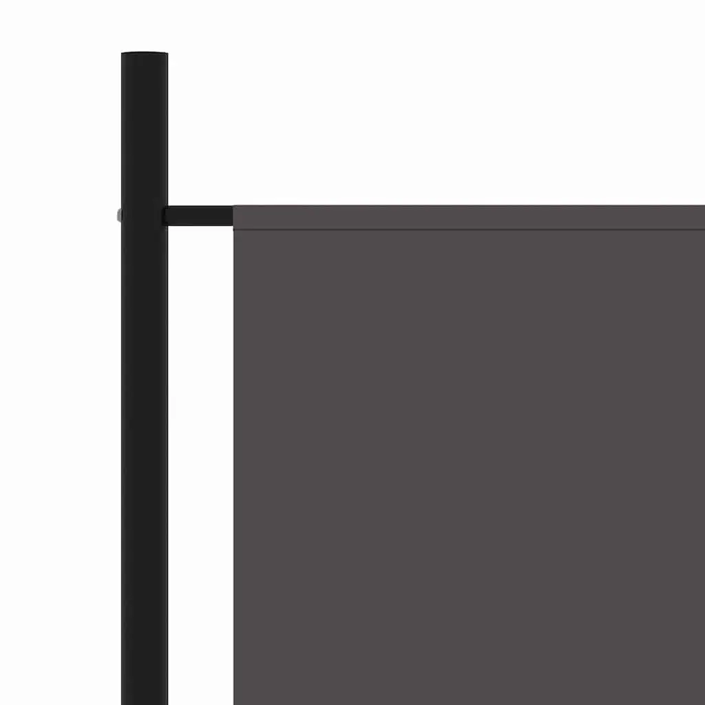 Room Divider Screen 175x180 cm Fabric Privacy Partition Anthracite Folding Panel