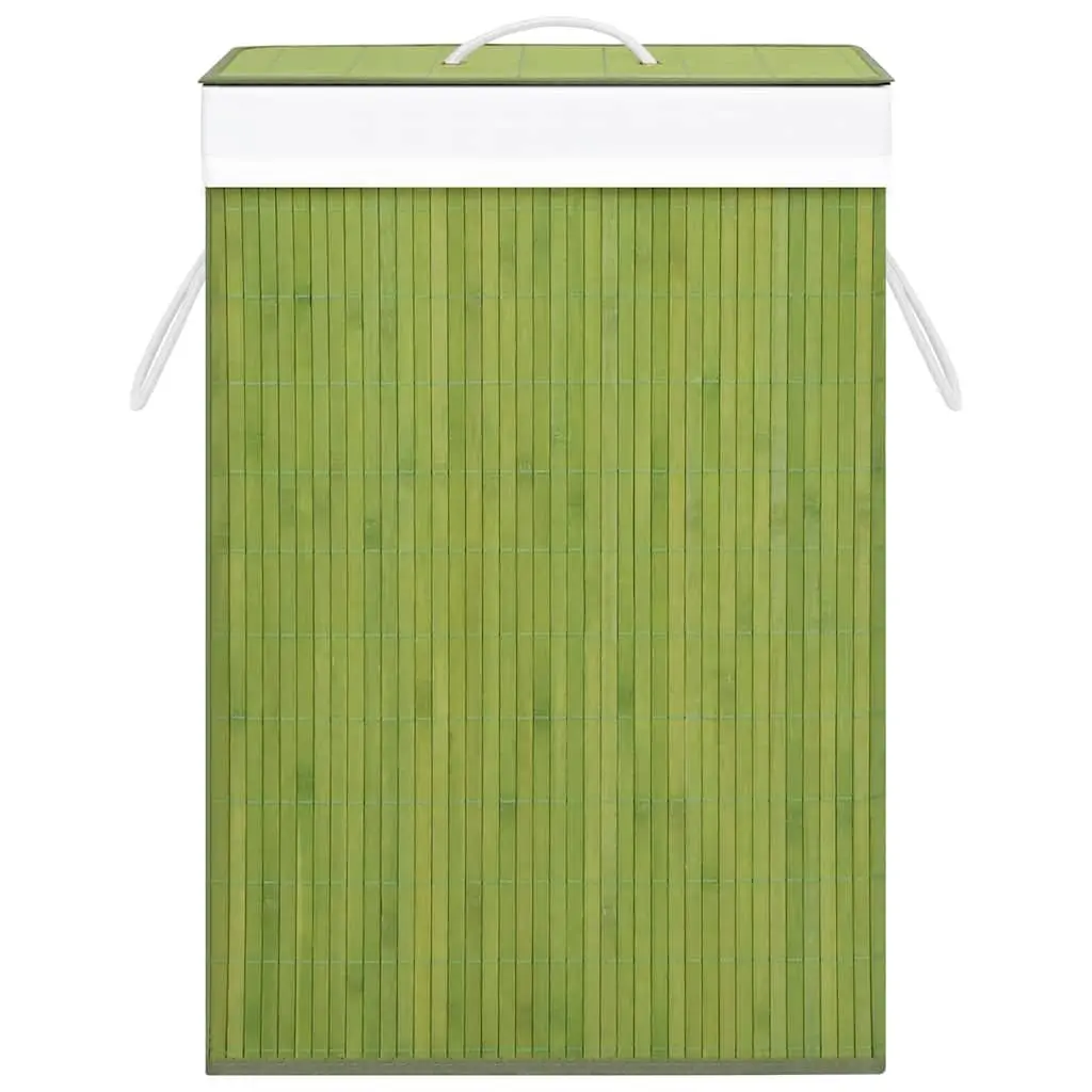 Bamboo Laundry Basket with Removable Liner and Handles