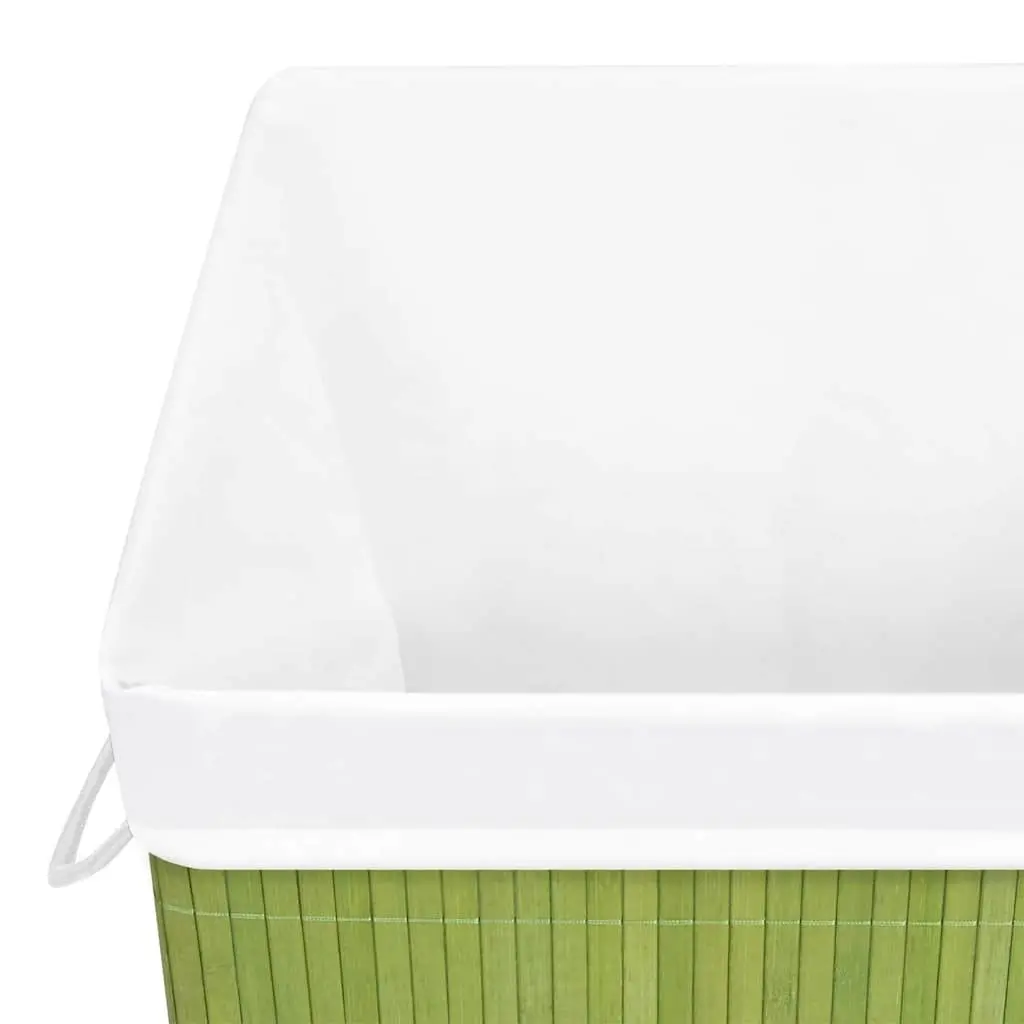 Bamboo Laundry Basket with Removable Liner and Handles