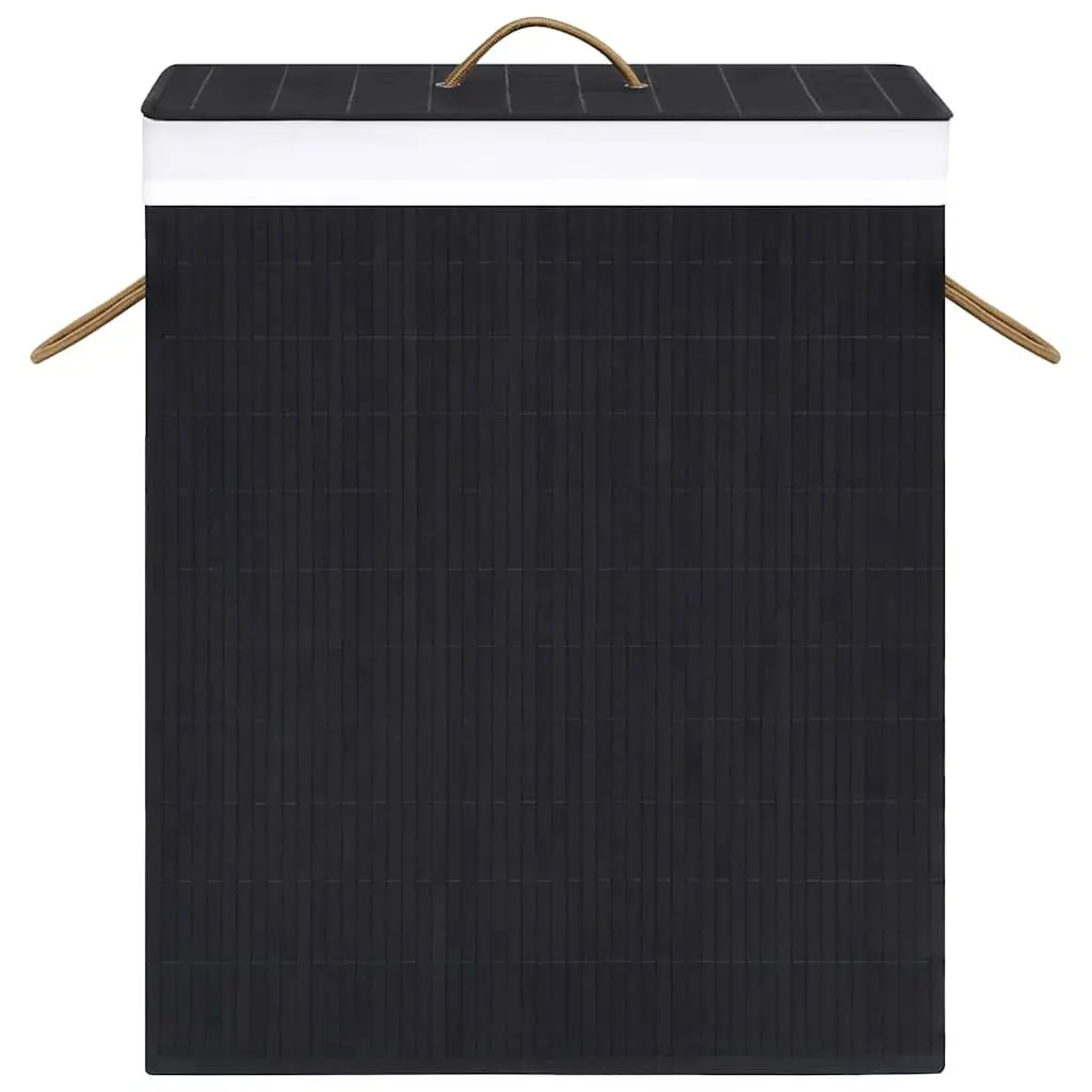 Bamboo Laundry Basket 83L in Black