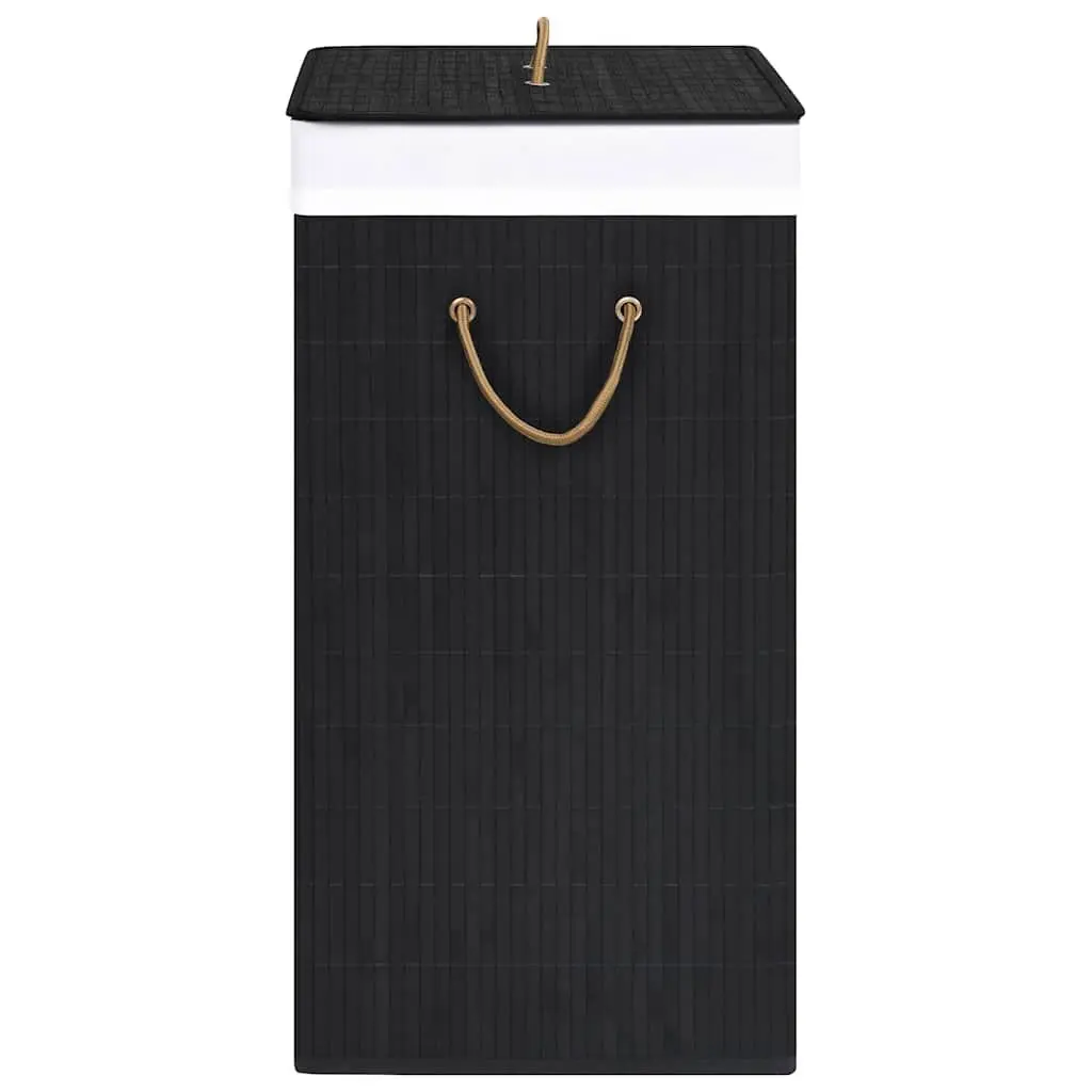 Bamboo Laundry Basket 83L in Black