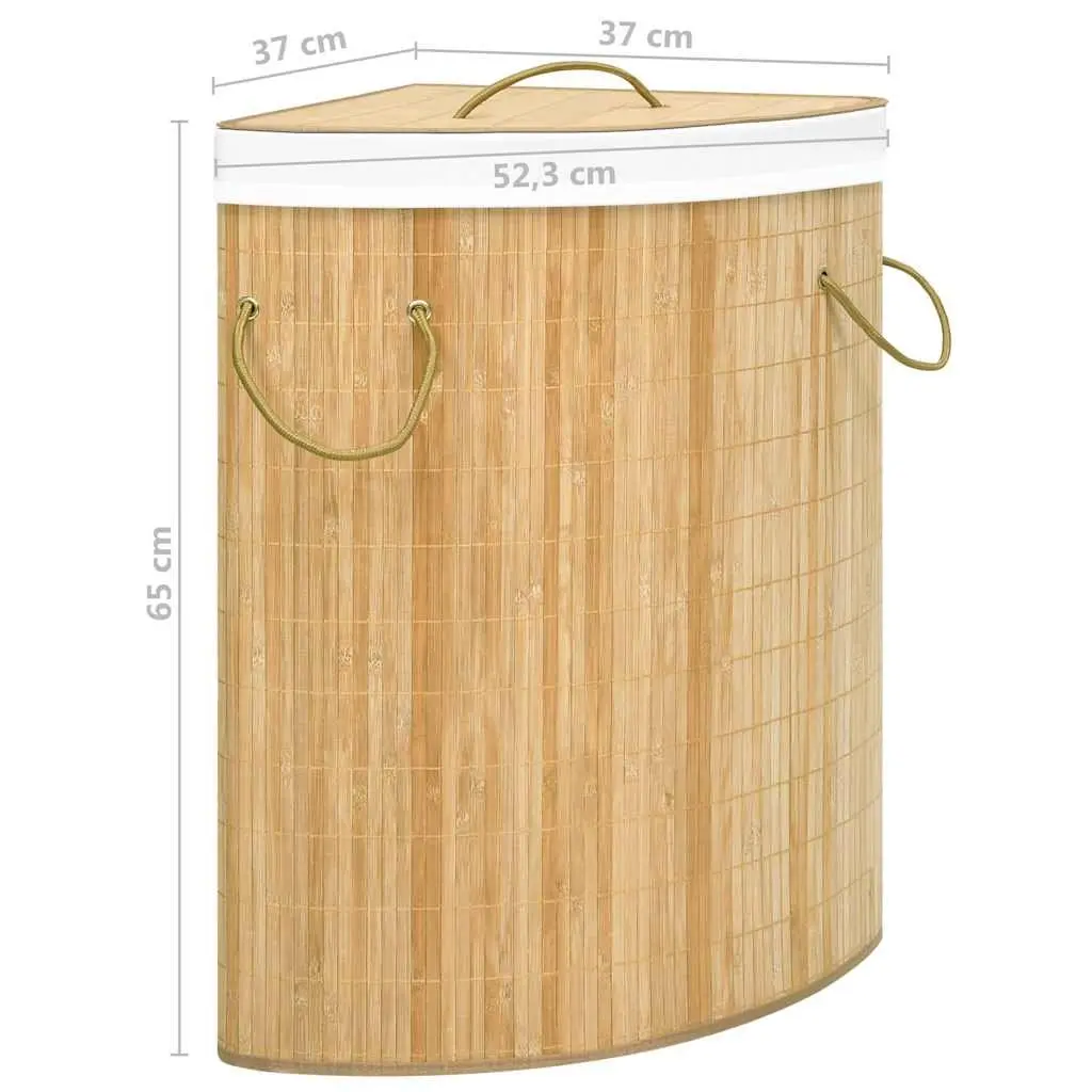 Bamboo Corner Laundry Basket 60L