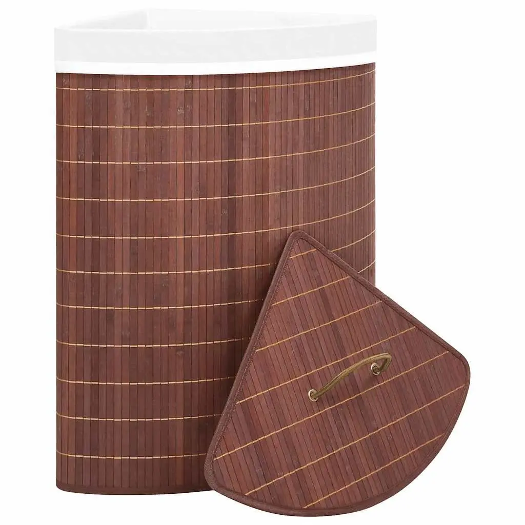 Bamboo Corner Laundry Basket for Home 60L
