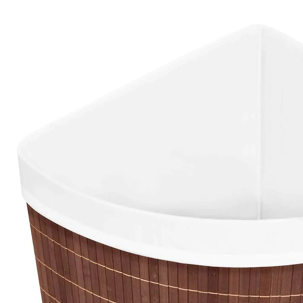 Bamboo Corner Laundry Basket for Home 60L