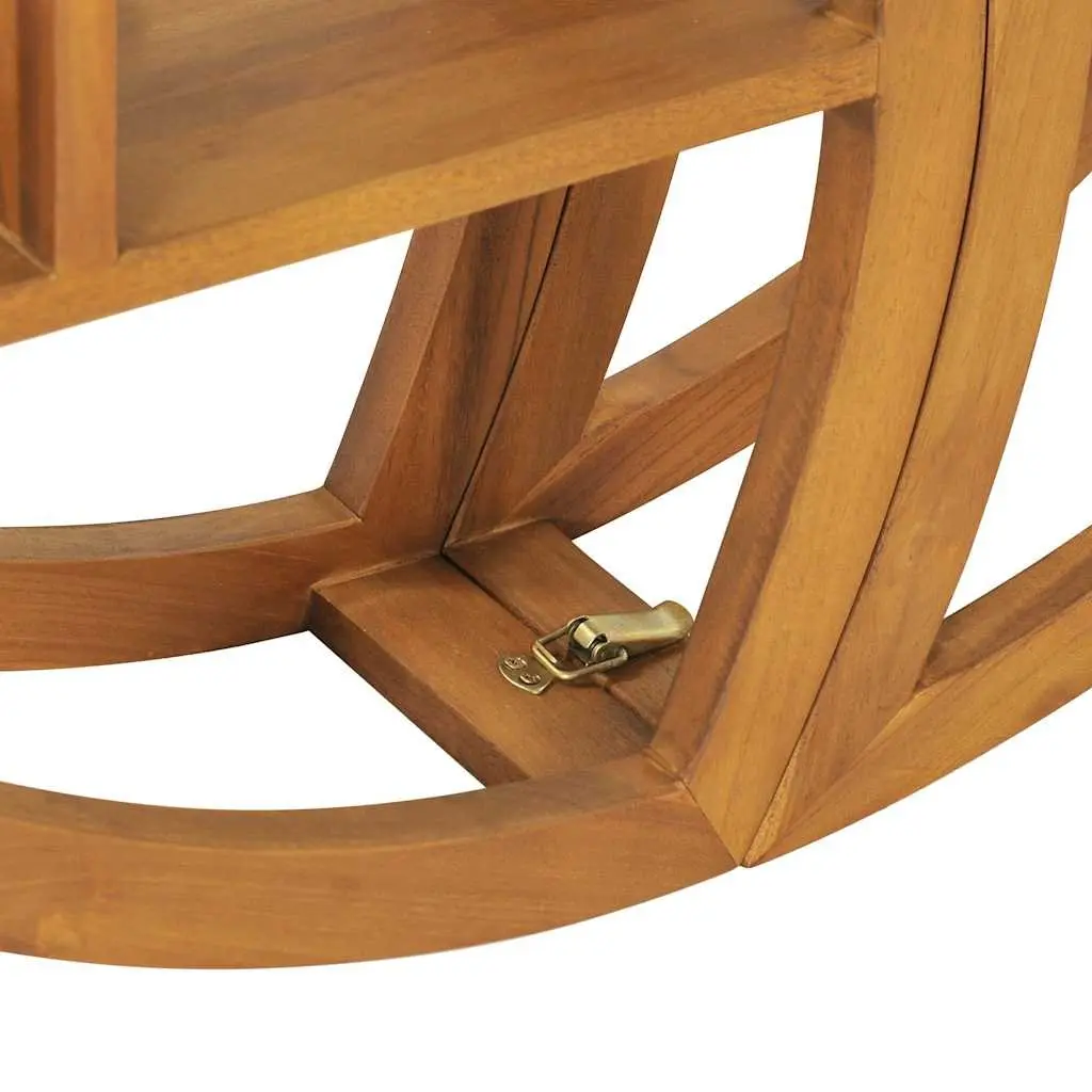 Yin Yang Wall Shelf Solid Wood Teak Storage Display Organizer 100cm Brown Home Decor