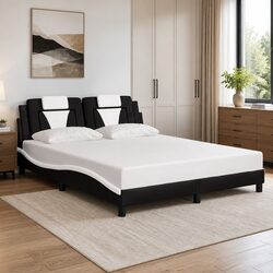 Queen Bed Frame Dimensions 152x203cm with Faux Leather Headboard