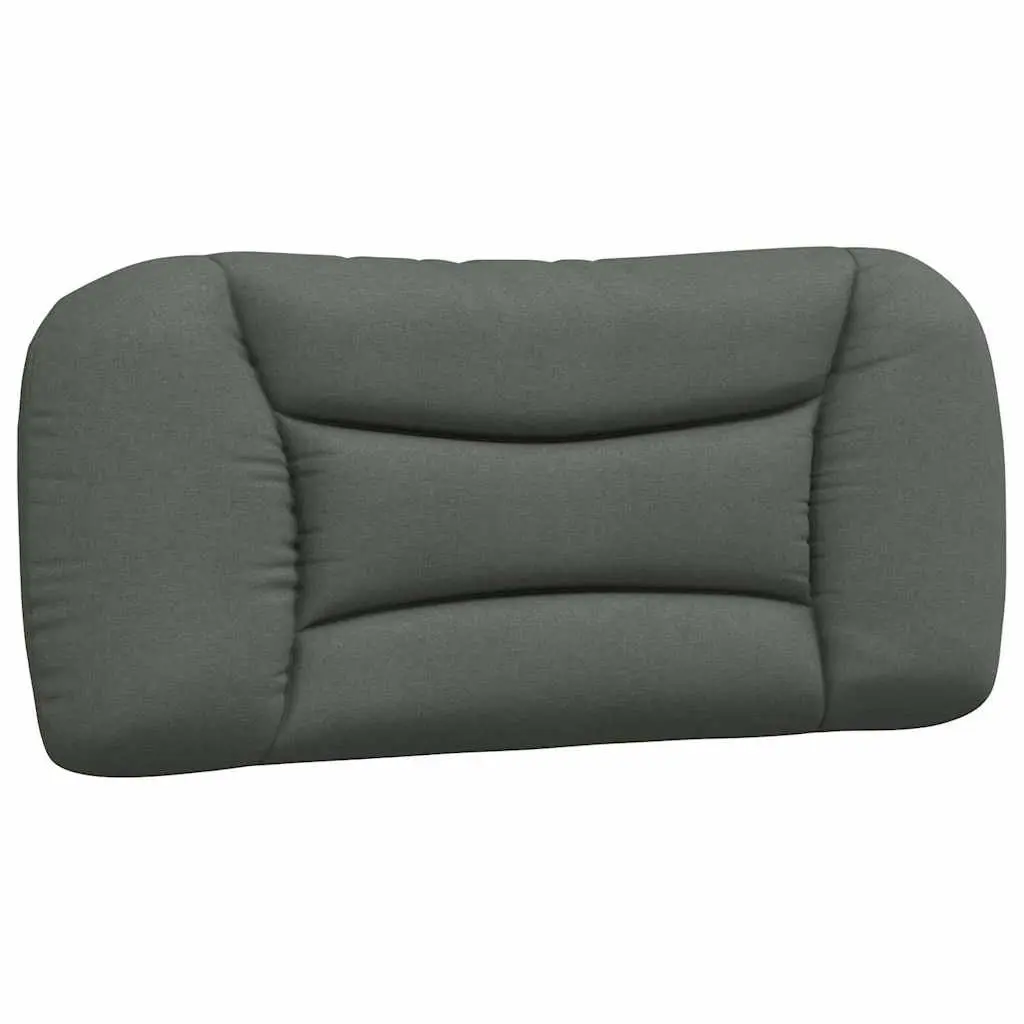Fabric Bed Frame with Headboard for Bedroom Grey 90 x 190 cm