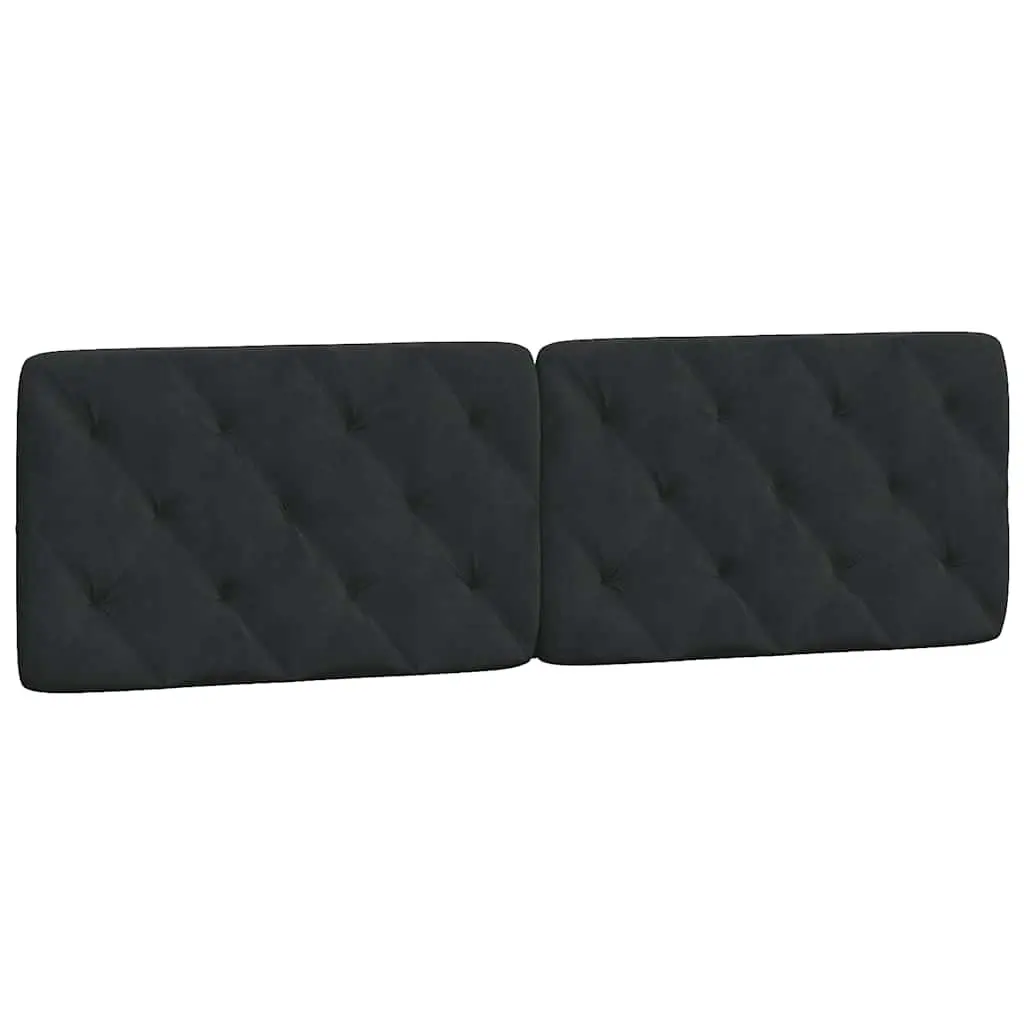 Queen Bed Frame 152x203cm with Black Velvet Headboard