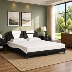 Specifications of King Bed Frame 180x200 cm with Slatted Base