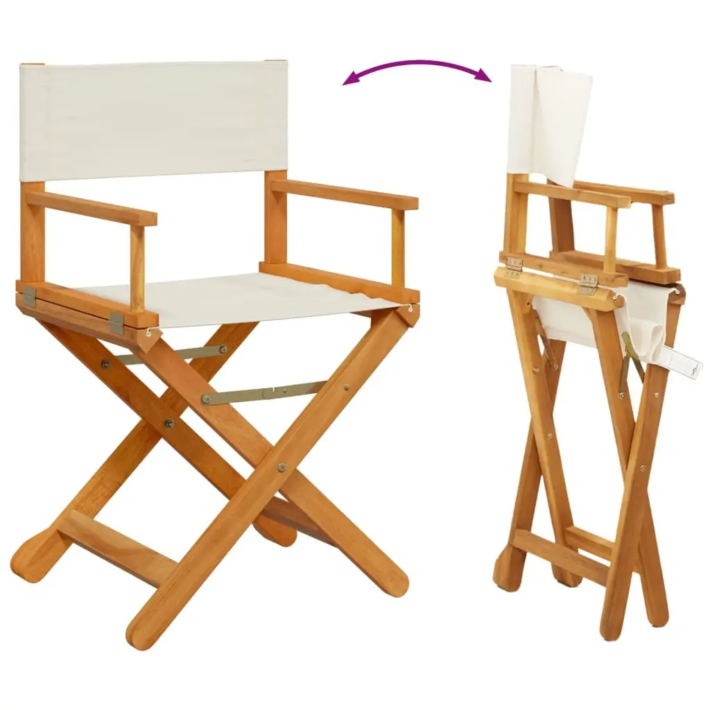 Folding Garden Chairs Set of 4 Outdoor Seating Camping Lounge Chair Cream