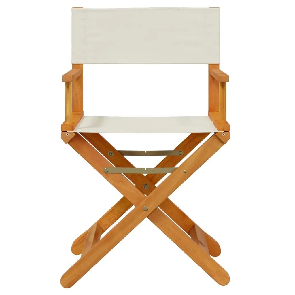 Folding Garden Chairs Set of 6 Outdoor Use Cream Fabric