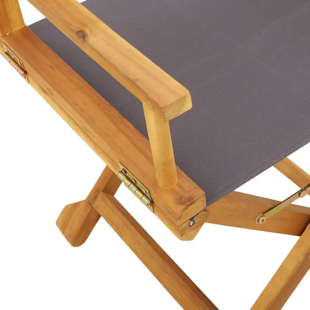 Grey Folding Garden Chairs Set