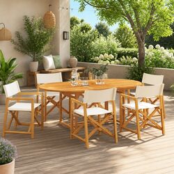 Specifications for 6 Folding Garden Chairs in Cream