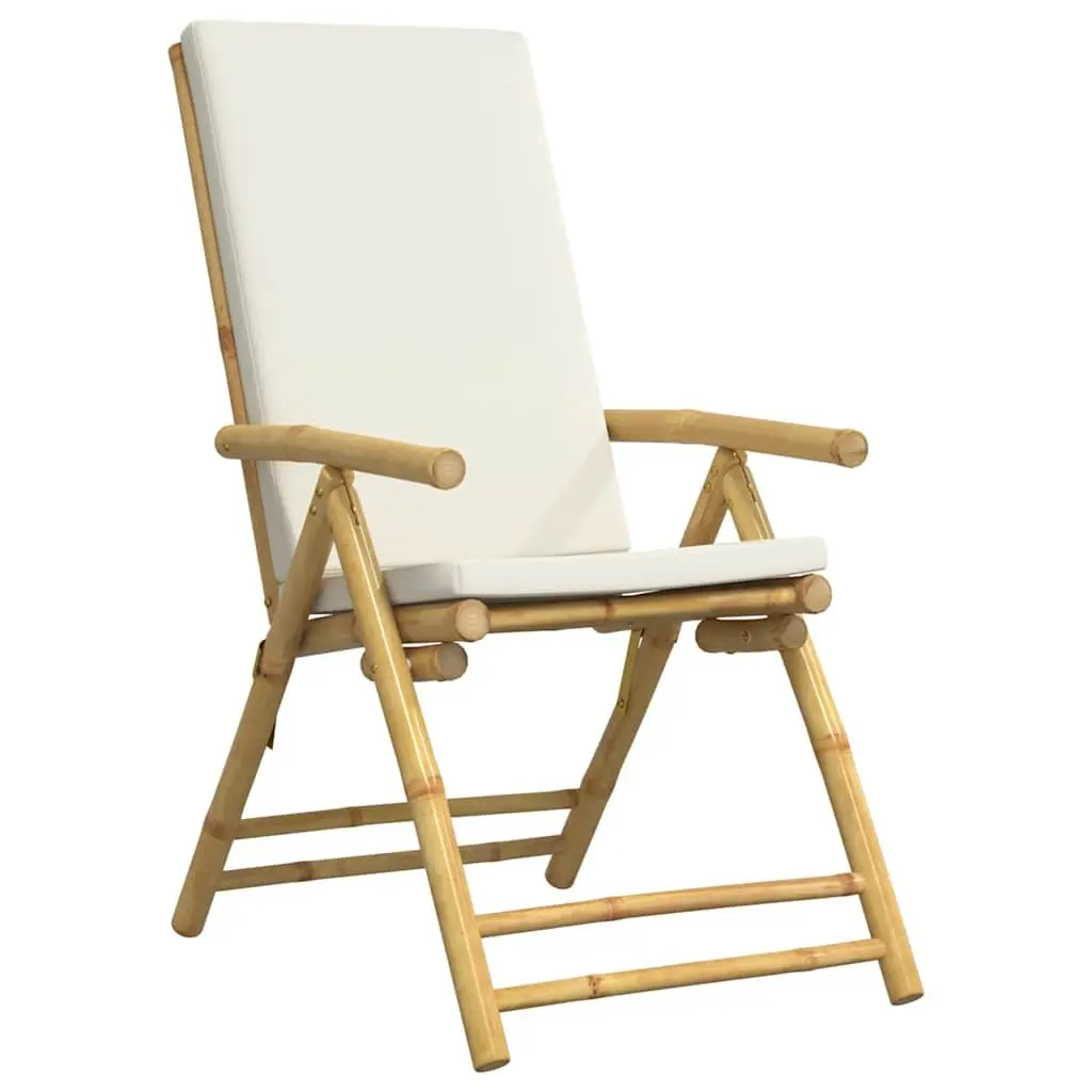 Folding Garden Reclining Chair 4 Piece Set Five-Position Adjustable Backrest