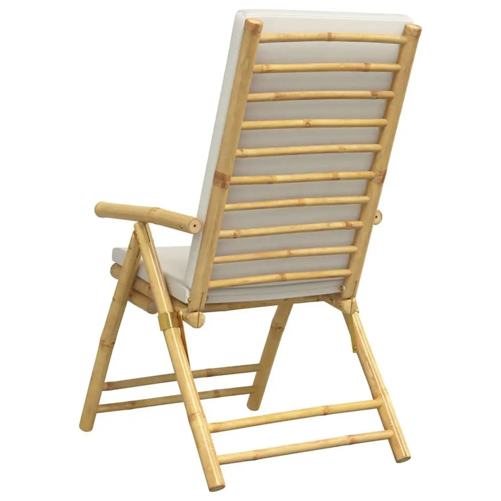 Folding Garden Reclining Chair 4 Piece Set Five-Position Adjustable Backrest