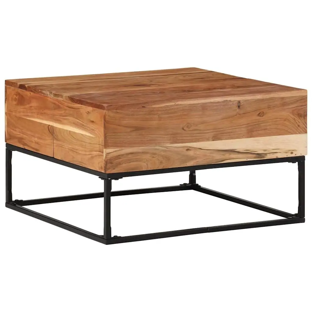 Coffee Table Living Room 68x68x41cm Solid Acacia Wood Brown
