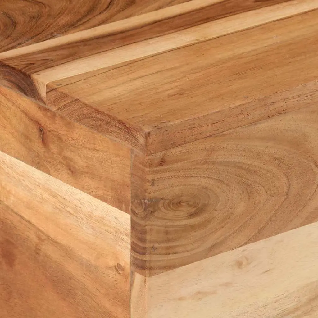 Coffee Table Living Room 68x68x41cm Solid Acacia Wood Brown
