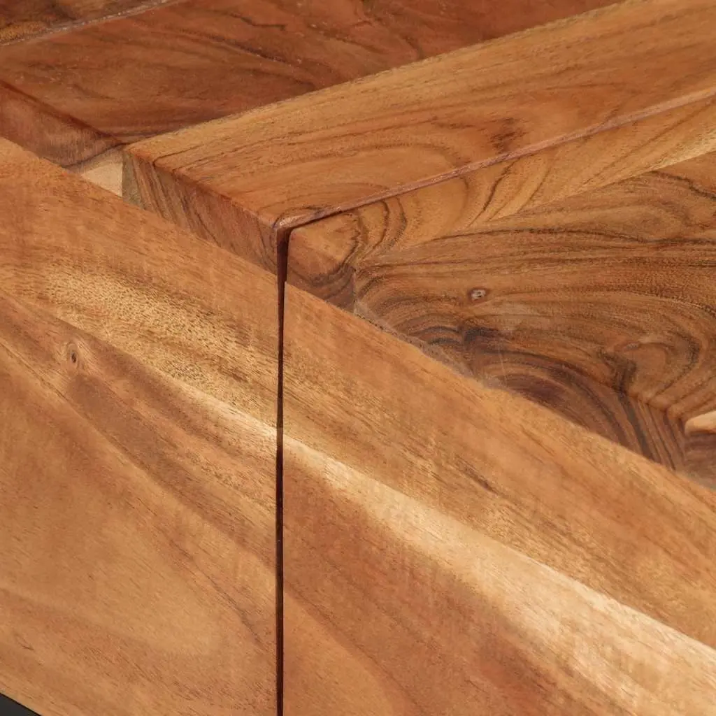 Coffee Table Living Room 68x68x41cm Solid Acacia Wood Brown