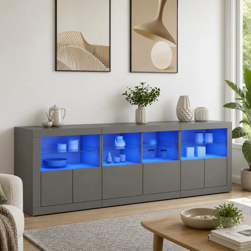 Sideboard with LED Lighting