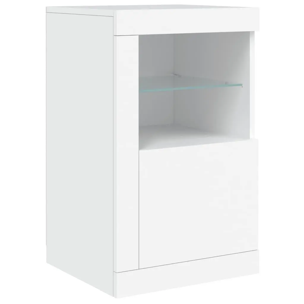 White Sideboard with RGB Lighting 142.5x37x67cm