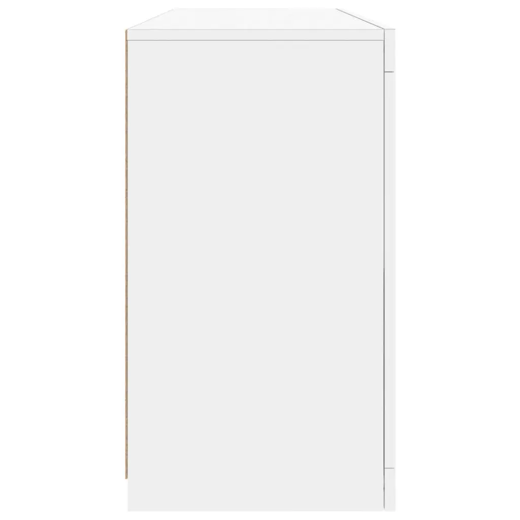 White Sideboard with RGB Lighting 142.5x37x67cm