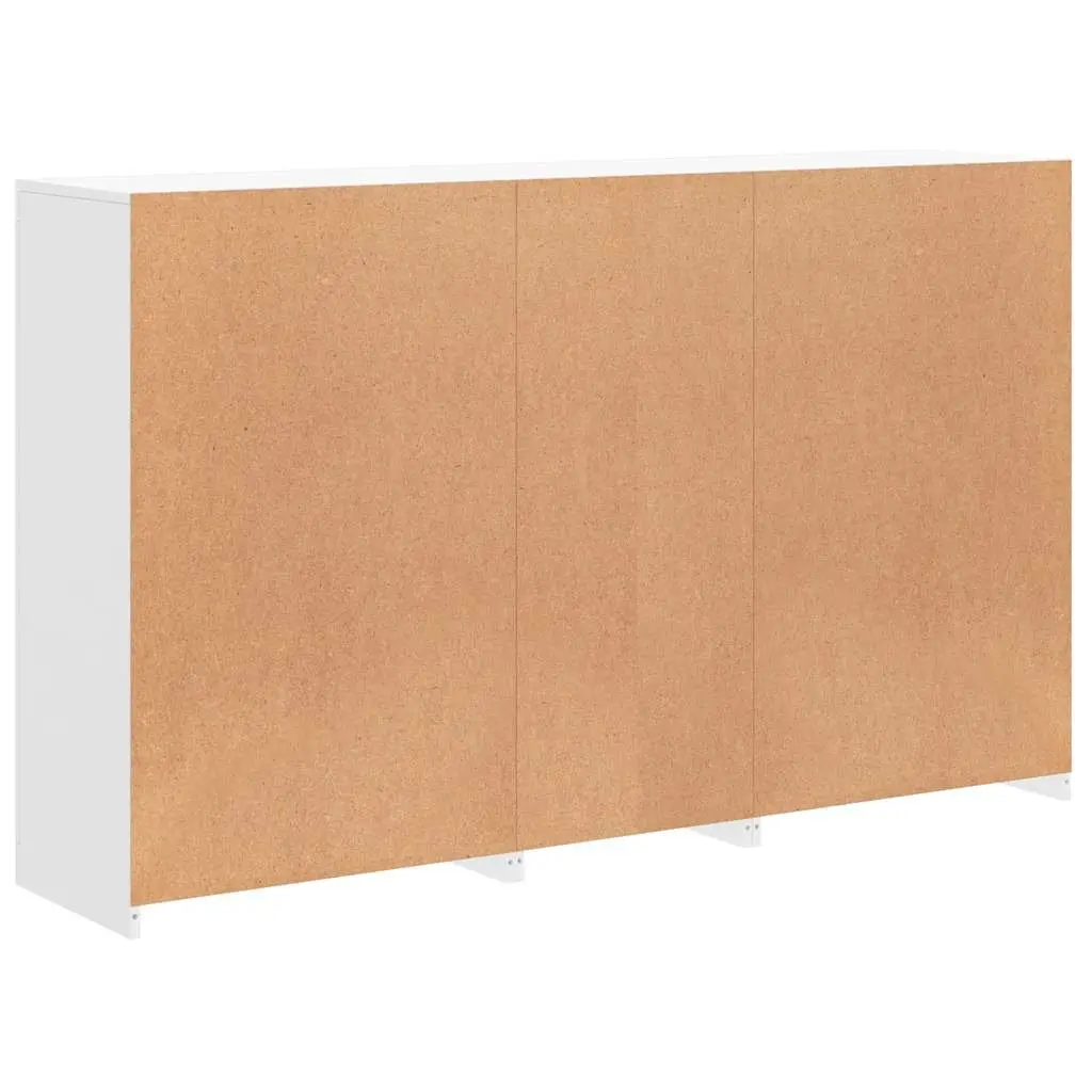 RGB LED White Sideboard Cabinet