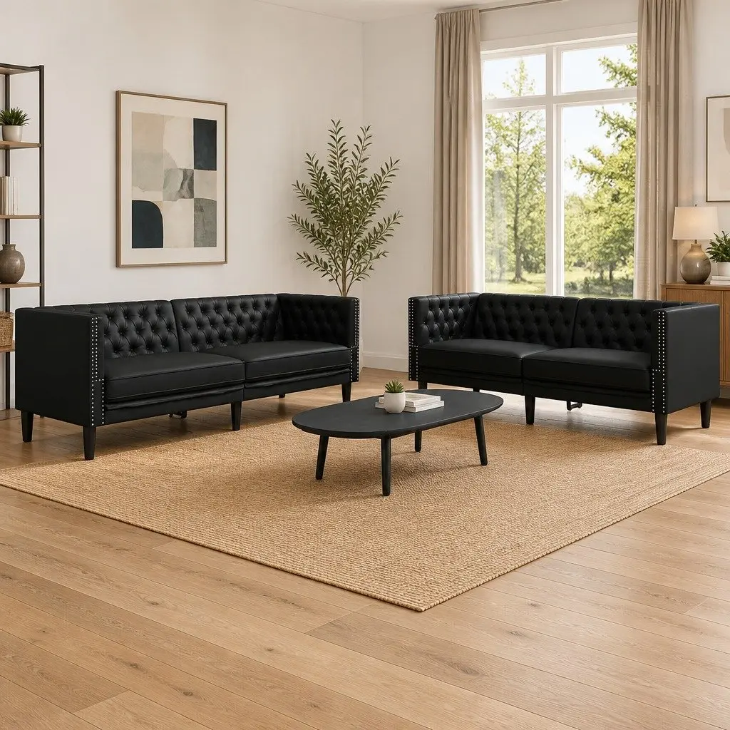 2-Piece Chesterfield Sofa Set